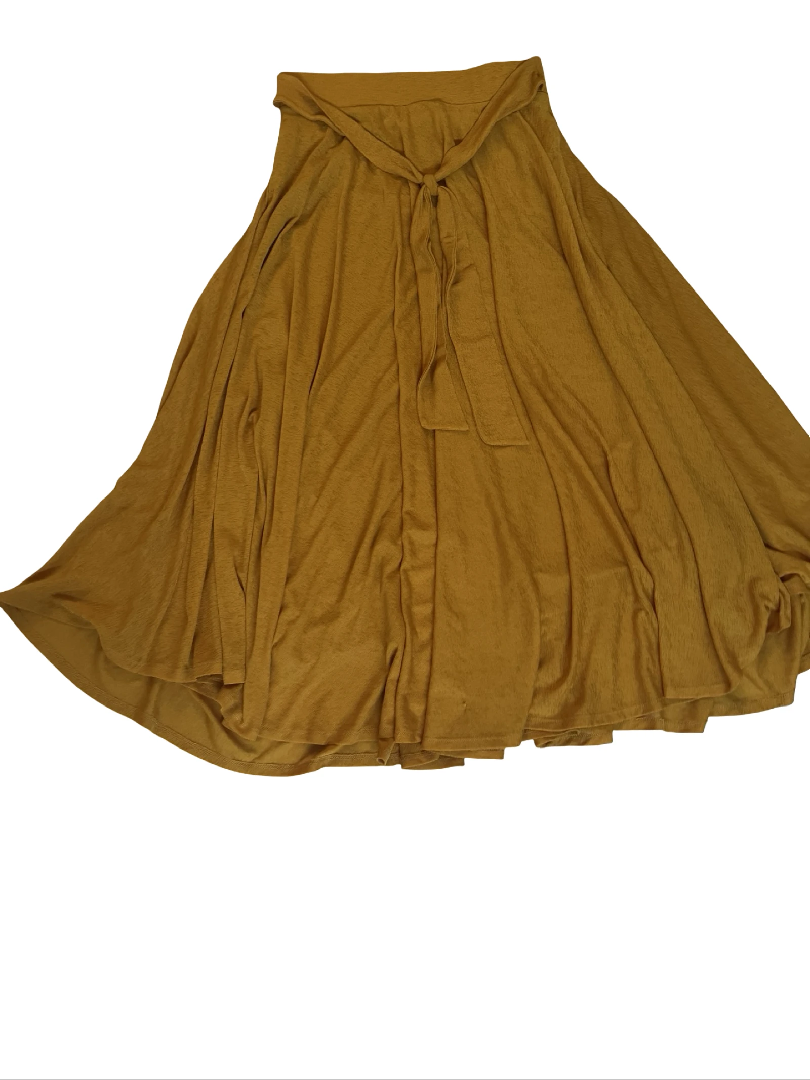 Esprit maxi skirt ocher yellow with stitch detail size M – photo 4